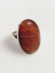 Anillo de declaración de piedra solar azul hecho a mano 925 joyería Vintage de plata esterlina anillo de aniversario de compromiso clásico - Product Image 4