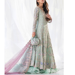 Vestido de Novia Moderno para Mujer, Diseño Único Hecho a Mano, Decoración de Encaje, Venta Especial, Largo hasta el Suelo, 100% Original, Suministro de Fábrica - Product Image 3