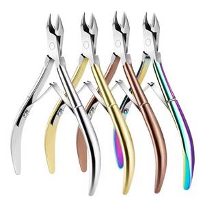 Coupe-ongles professionnel en acier inoxydable, courbé, à ouverture large, à pointe acérée, outils de soin des ongles, emballage personnalisé - Product Image 4