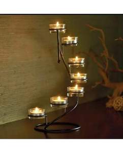 Porte-bougie en métal classique et durable, pot à bougie décoratif unique pour décoration de mariage moderne, centre de table à prix avantageux - Product Image 6