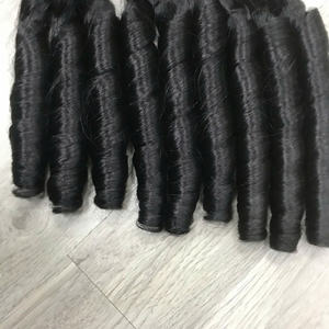 Venta al por mayor 100% de alta calidad Super doble dibujado hinchable rizado suelto onda profunda crudo vietnamita extensiones de cabello virgen onda Natural - Product Image 5