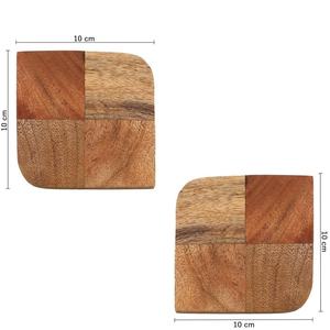 Sous-verres en noyer Sous-verres en bois d'acacia Sous-verres en bois d'acacia fabriqués à la main - Product Image 2