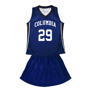<b>Hot</b> Pink Lacrosse Uniform Womens Skort Set Custom Champion <b>18</b> Number Print V Neck Sleeveless Mesh Jersey Kit - Product Image 2