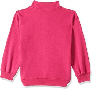 Sudadera Unisex Rosa Sólido con Media Cremallera, Casual, Manga Larga, Cuello Alto, Personalizable, Ajuste Regular, Premium, Invierno - Product Image 2