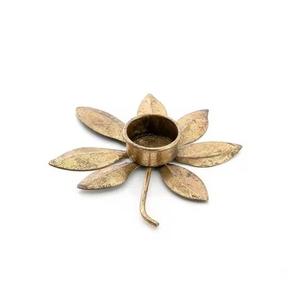Elegant Brass Finish Metal Candelabra Multi Arm Pillar <b>Candle</b> <b>Holder</b> Decorative Stand for Hotel Event Wedding Party Interior - Product Image 6
