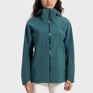 Veste polaire pour femme, couleur unie, violette, manches longues, à capuche, fermeture éclair, respirante, coupe-vent, pour l'hiver, longueur normale - Product Image 6