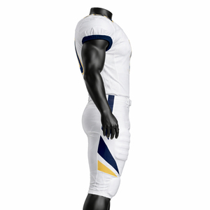 Ensemble d'uniformes de football américain personnalisés en gros – Maillots et pantalons respirants en maille pour équipes sportives – Vêtements de sport OEM en gros - Product Image 5
