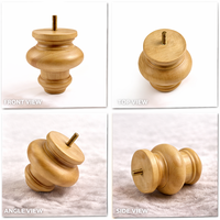Pieds de meubles en bois massif, robustes, pour canapé, armoire, table, bois naturel, pièces de rechange durables pour meubles de maison