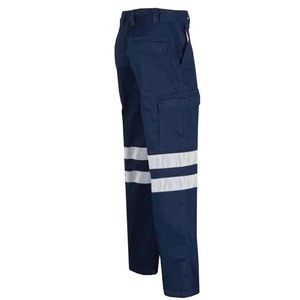 Pantalon de travail haute visibilité durable pour hommes, pantalon cargo réfléchissant, multipoches, uniformes industriels de construction - Product Image 3