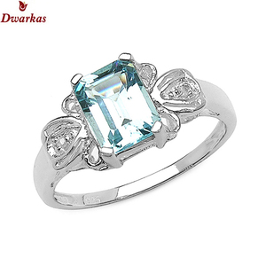 Anillo de plata de ley 925 con topacio azul, de moda, para hombre, regalo de joyería, disponible en stock. - Product Image 2