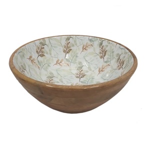 ชามไม้อะคาเซียชามสลัดเคลือบไม้ดีไซน์ทันสมัยชามสลัดไม้มะม่วง - Product Image 1