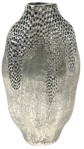 Jarrón de Metal Plateado Martillado Contemporáneo - Centro de Mesa Floral de Aluminio Hecho a Mano, Resistente al Óxido, para Bodas y Decoración de Hogar de Lujo - Product Image 2