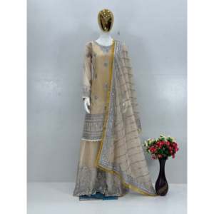 ชุด Sharara งานด้วยมือที่สวยงามของผู้หญิงสำหรับงานปาร์ตี้ - Product Image 5