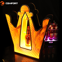 Affichage coloré mené rechargeable de présentateur de bouteille de vente chaude de boîte de nuit de partie