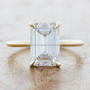 New Design Yellow Gold Hip-Hop Men's Lab Grown Diamond & Moissanite Iced Out <b>Ring</b> for Certified - Product Image 2