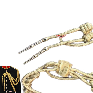 Golden <b>Braided</b> Aiguillette Metallic Shoulder Aiguillette Gold Wire Gold Aiguillette Wire <b>Cord</b> - Product Image 3