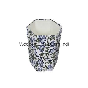 Cubo de basura hexagonal de cartón de alta calidad, diseño abierto y ecológico para uso doméstico, de oficina o hotelero, exportador indio. - Product Image 2