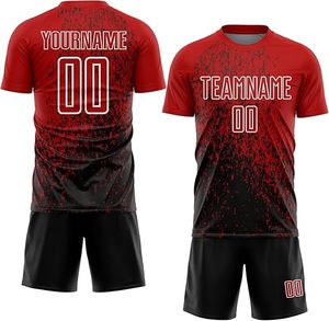 ชุดเสื้อฟุตบอลสีชมพูไล่เฉดสีดำแบบซับลิเมชั่น ระบายเหงื่อได้ดี คอกลม แขนสั้น สำหรับผู้ใหญ่ ทรงสปอร์ต - Product Image 5