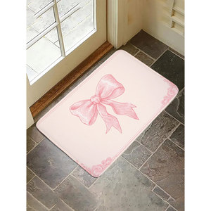 Alfombra de Baño Vintage Rosa con Lazo, Antideslizante y Suave, con Diseño Elegante de Cinta, Venta al Por Mayor - Product Image 4