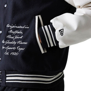 Veste de baseball varsity pour homme en laine avec manches en cuir, broderie chenille personnalisée, vente en gros, manteau décontracté - Product Image 3