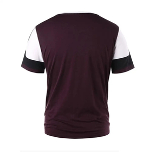 T-shirts vintage pour hommes de haute qualité, 240 grammes, en polyester/coton crocheté, écologiques, col roulé, manches courtes, sérigraphie - Product Image 3