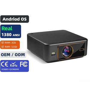 Proyector de Video AUN U002 Android 1080p 4K para Cine en Casa, Full HD LCD, Google Smart TV, Altavoz HIFI Inalámbrico de Última Generación - Product Image 1