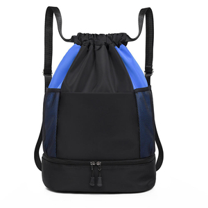 Custom Logo Fitness <b>Drawstring</b> <b>Bag</b> for Men Women New <b>Waterproof</b> Folding Travel Gym Sport Backpack Polyester for Basketball - Product Image 1