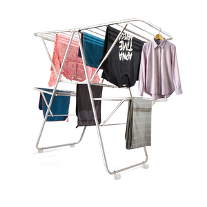windfly clothes <b>drying</b> <b>rack</b> stainless steel sturdy laundry stand foldable design space saving construction durable household use - Product Image 6
