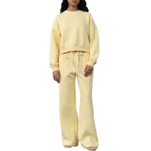 Premium Women Jogger <b>Set</b> Custom OEM Wholesale Factory Supplier USA Trendy Athletic Lifestyle Activewear Collection Outfit - Product Image 1