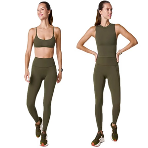 Conjuntos de Ropa Deportiva Ecológica para Mujer, Tallas XS-XL, Sujetador Deportivo Corto, Ropa de Yoga para Entrenamiento en el Gimnasio - Product Image 2