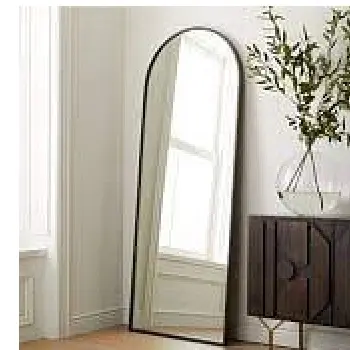 High Quality Floor Standing Mirror Nordic Simple Frameless Decorative Custom Design Irregular Mirror with Beveled Edge