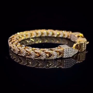 Iced Jewelz Iced 16mm Miami Cuban Chain Brilliant Cut Moissanite D VVS Quality 925 Sterling Silver Hip Hop Unisex Gift <b>Bracelet</b> - Product Image 2
