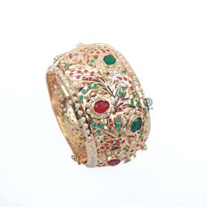 Purna Jadau Designer Brass Bangles for Wedding and Gift - Product Image 4