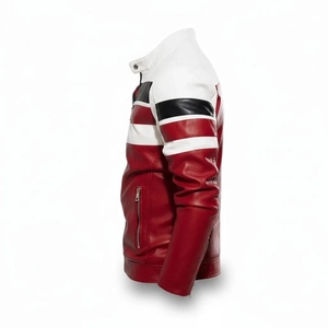 Veste en cuir pour moto pour homme de qualité supérieure personnalisée - Style motard - Imperméable - Coupe-vent - Manches longues - Protection hivernale - 240g - Product Image 3