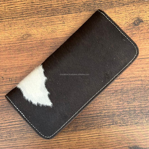 Nouveaux fabricants à la mode Premium Designer mince en cuir usiné à la main hommes Long portefeuille à deux volets luxe carte porte-monnaie sac à main - Product Image 4