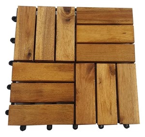 Wooden Interlocking Floor Tiles 30 X 30 cm Patio Balcony Terrace Garden Click Waterproof Anti-Slip Eco-Friendly Certified - Product Image 6