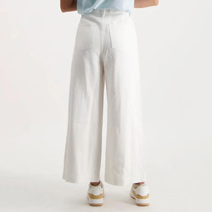 Jean en denim ample et confortable pour femme, effet usé, style décontracté, coupe empilée - Product Image 4