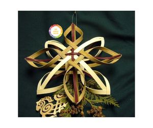 Copo de nieve de bambú ecológico al por mayor para árbol de Navidad/copo de nieve de bambú de Vietnam, decoración de pared de Navidad exquisita - Product Image 3