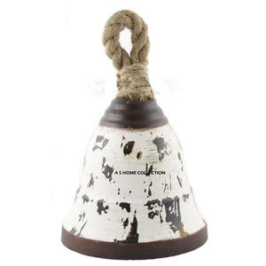 Campana de Metal Estilo Vintage con Cuerda, Decoración Rústica para Colgar en Casa de Campo, Sublimación en Blanco, Decoración Navideña para el Hogar y el Jardín - Product Image 1