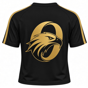 Black <b>Gold</b> Cheer Jersey Short Sleeve Athletic Team Apparel Sports <b>Shirt</b> Performance Training Wear Competition Uniform Top - Product Image 2