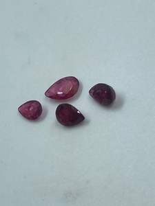 Spinelle rouge naturelle de haute qualité, 4 pièces, 1,71 carat, taille ovale, pierres brutes, origine LK, R.K. GEMS & JEWELLERY pour la fabrication de bijoux - Product Image 3