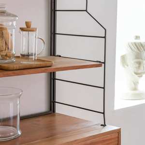 Librería Vandana Maxima Elara de madera de acacia y metal - Product Image 2