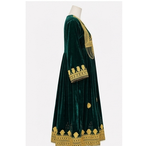 Vestido Afgano Étnico Multicolor, Hecho a Mano por los Kuchi, Tradicional, Bordado, Largo, Cultura Pashtun - Product Image 2