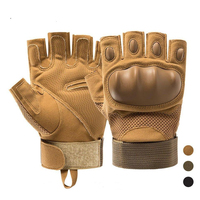 Gants de musculation en cuir demi-doigts pour hommes, respirants, avec sangle de poignet réglable, pour l'entraînement et l'adhérence