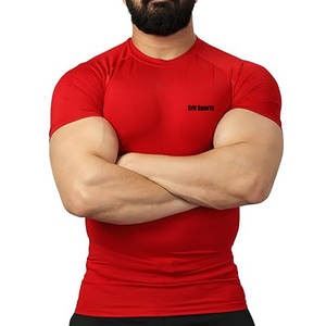 Diseña Tu Propio Logotipo, Camisetas de Gimnasio para Hombre de Tallas Grandes, Tela de Spandex/Poliéster de Primera Calidad, Transpirable, Ecológica, Ropa Casual - Product Image 1