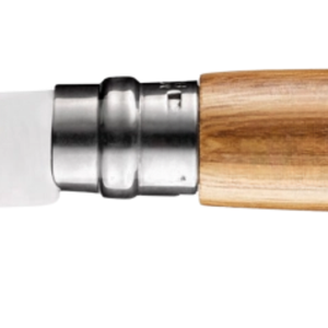 Couteau pliant à lame argentée avec manche en bois brun clair, compact, portable, pour le camping, la randonnée, les activités de plein air et les voyages - Product Image 6