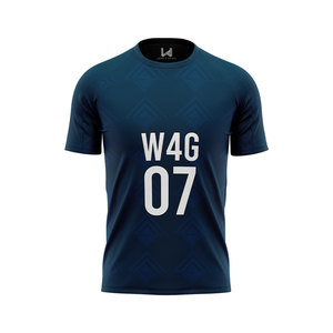 เสื้อฟุตบอลแห้งเร็ว พิมพ์ลายแบบซับลิเมชั่น สั่งทำได้ 100% โพลีเอสเตอร์ คอกลม 240 กรัม เสื้อเปล่าสำหรับผู้ชาย ผู้ใหญ่ ป้องกันแบคทีเรีย - Product Image 2