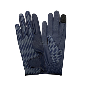 Lightweight Equestrian <b>Gloves</b> Silicone Honeycomb Grip Flexible Leather Touchscreen Riding <b>Gloves</b> for Horse Training - Product Image 1
