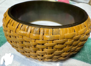 สร้อยข้อมือหวายน้ำหนักเบากำไลข้อมือหวายธรรมชาติสไตล์โบฮีเมียนสำหรับผู้หญิงเครื่องประดับที่เป็นมิตรกับสิ่งแวดล้อม - Product Image 2