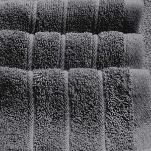Ensemble de serviettes de bain en coton léger, couleur unie, rectangulaires, teintes, pour usage domestique, gris - Product Image 4